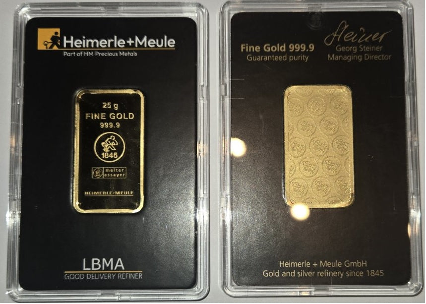 25g Gold zlata palica 999,9