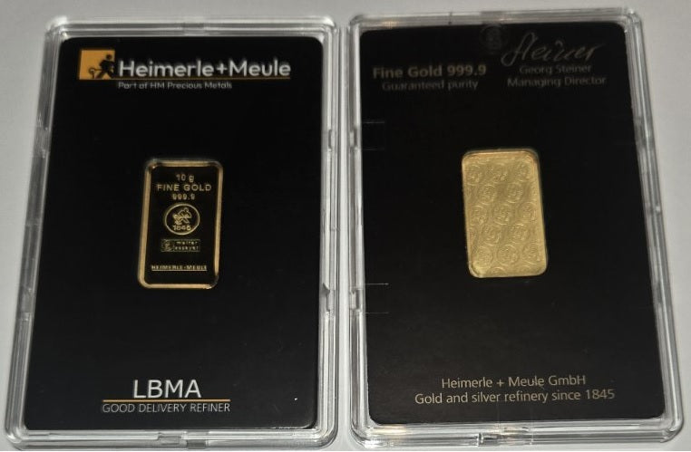 10g Gold zlata palica 999,9 (ni Good Delivery)